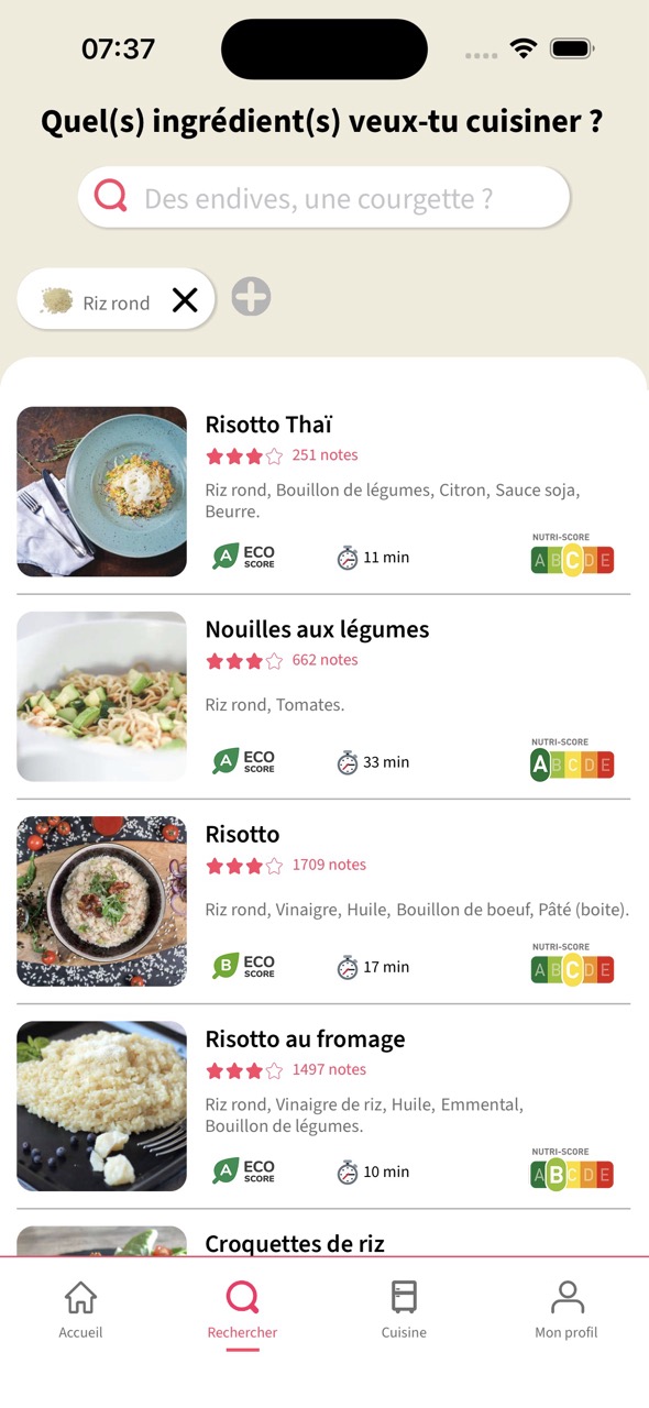 Frigo Magic App Screenshot